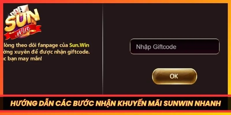 Hướng dẫn các bước nhận khuyến mãi SUNWIN nhanh
