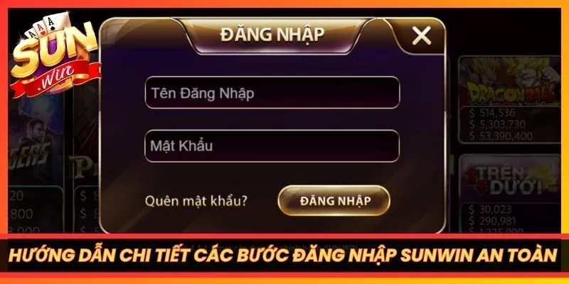 Hướng dẫn chi tiết các bước đăng nhập Sunwin an toàn cho bạn