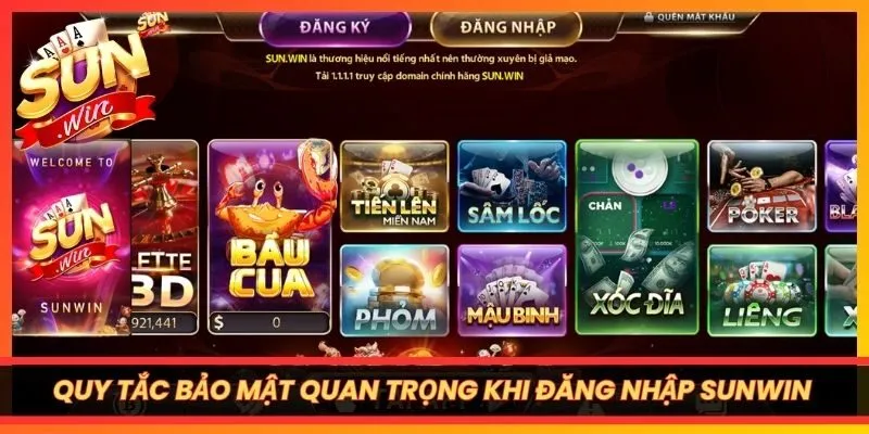 Những quy tắc bảo mật quan trọng khi đăng nhập Sunwin bạn cần nhớ
