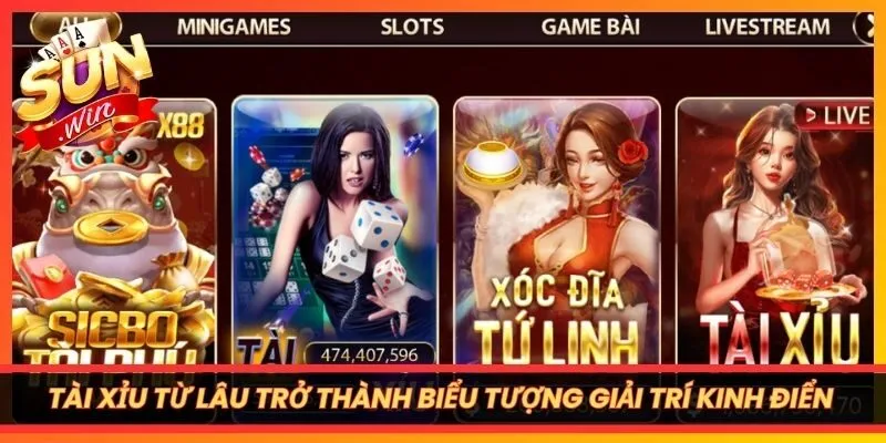 Tài Xỉu từ lâu đã trở thành biểu tượng giải trí kinh điển phổ biến