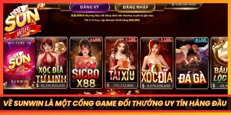 Về Sunwin là một cổng game đổi thưởng uy tín hàng đầu Châu Á